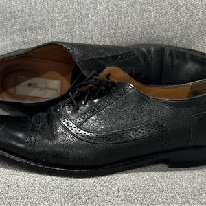 Mezlan Black Leather Oxfords